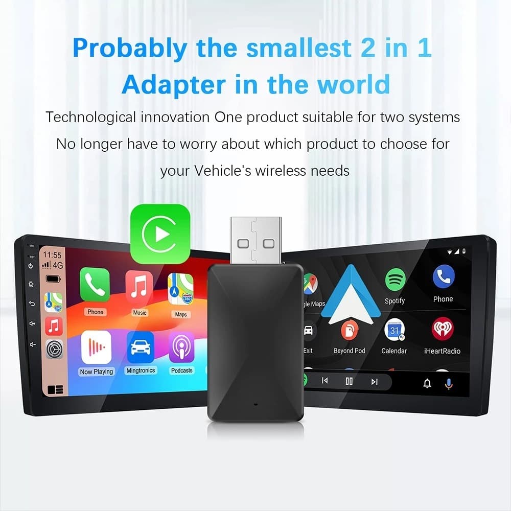 Adaptateur sans fil Android pour voiture Carplay et Android Auto - محول "كاربلاي" اللاسلكي 2 في 1 - Accessoires Auto/Moto - صورة 10