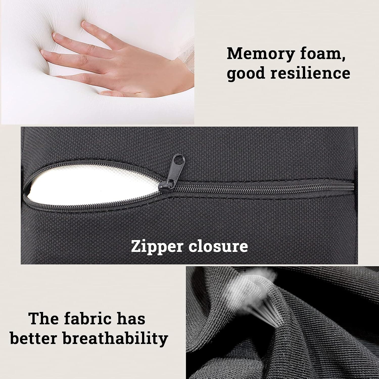 Oreiller cervical d'appui-tête de voiture en mousse à mémoire de forme - وسادة عنق في السيارة - Accessoires Auto/Moto - صورة 4