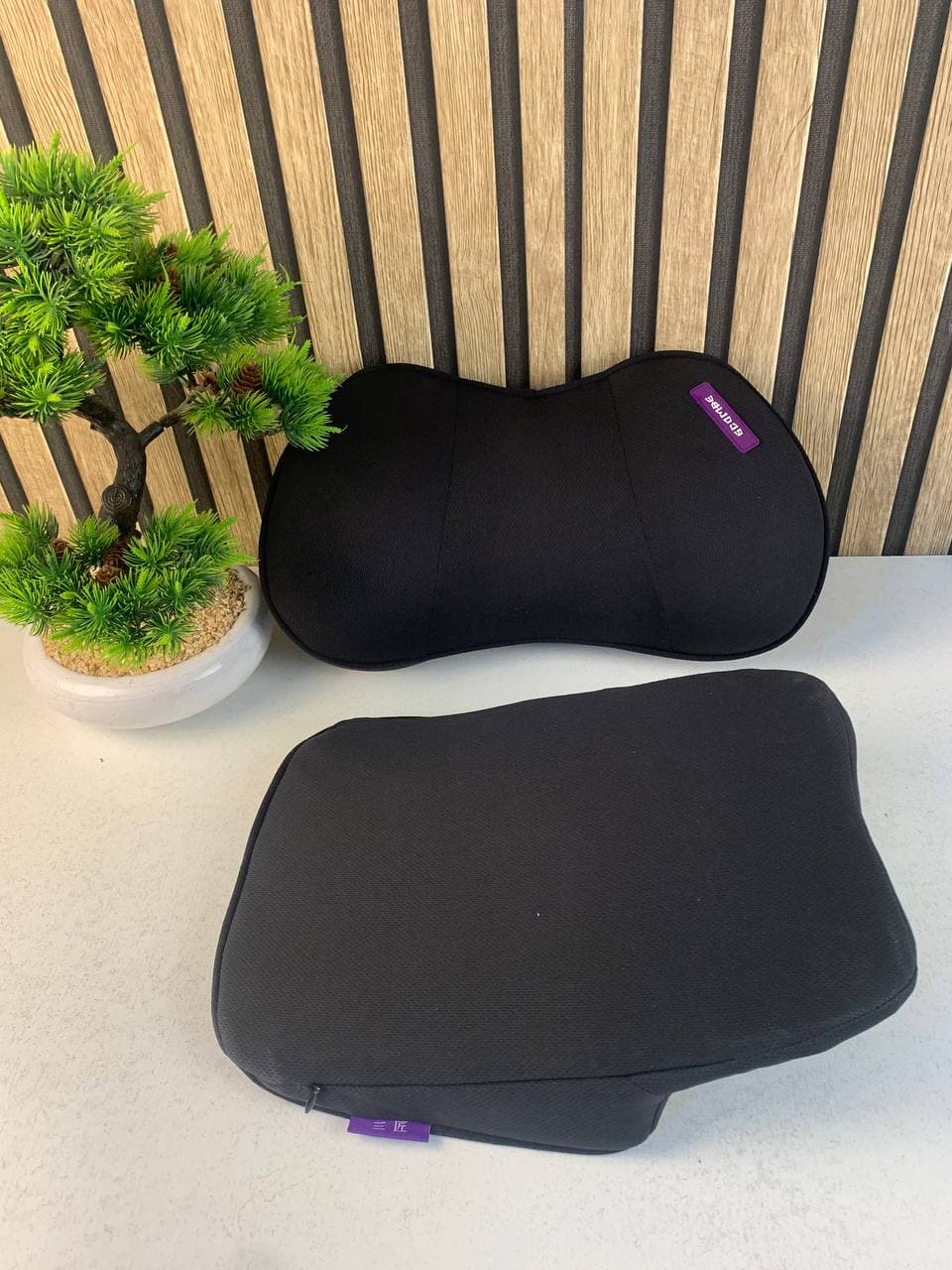 Oreiller cervical d'appui-tête de voiture en mousse à mémoire de forme - وسادة عنق في السيارة - Accessoires Auto/Moto - صورة حقيقية 8