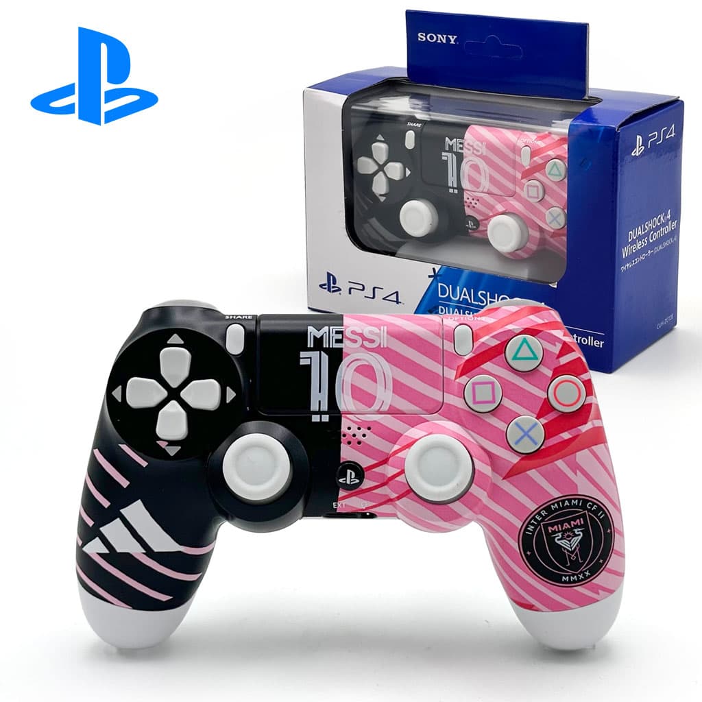 SONY DualShock Manette PS4 Sans Fil, Batterie Rechargeable (High Copy) – Edition Inter Miami - Jouet & Gaming - صورة 1