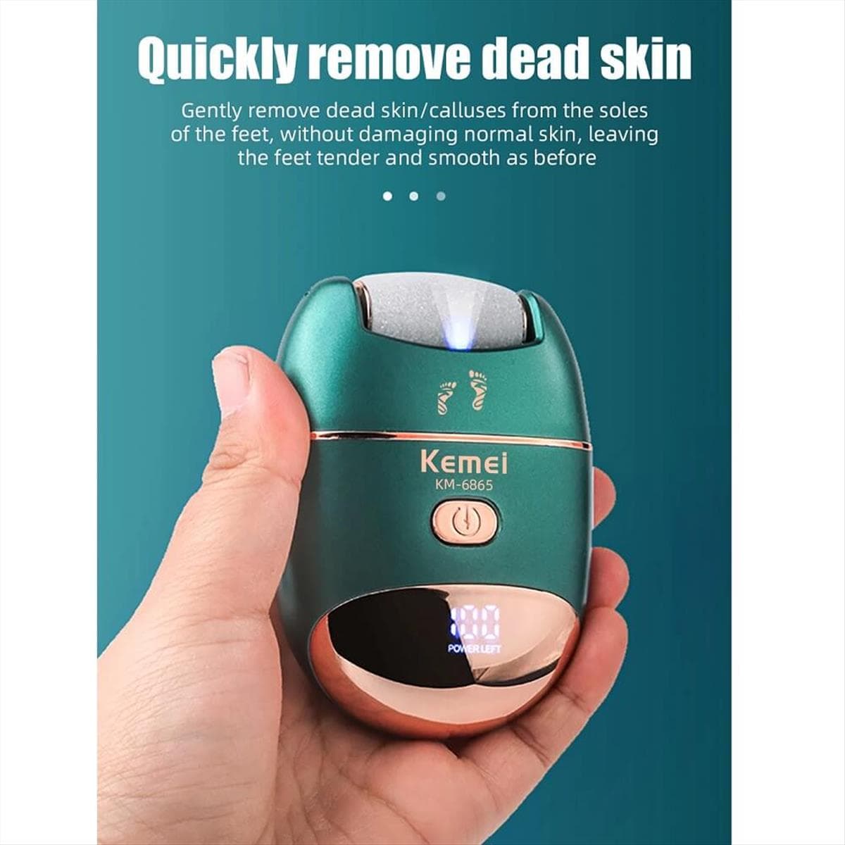 Exfoliant pour les pieds Kemei KM-6865 - مقشر القدمين من كيمي - Électronique - صورة 2