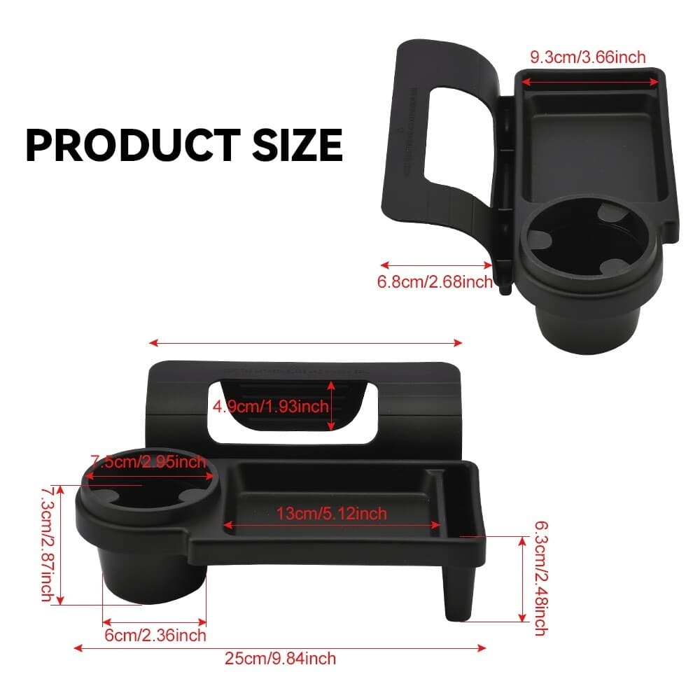 Porte-gobelet boisson, avec Support de téléphone, Étagère de rangement - حامل أكواب للمشروبات مع حامل للهاتف - Accessoires Auto/Moto - صورة 5