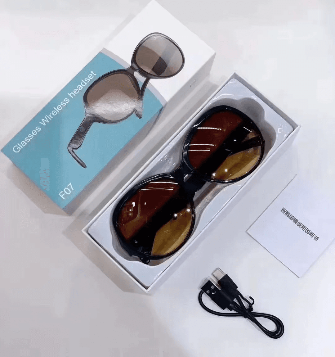 Lunettes de soleil intelligentes ecouteurs sans fil Bluetooth, appels mains libres - نظارات شمسية ذكيةو سماعات رأس لاسلكية بتقنية البلوتوث - Accessoires - صورة 3