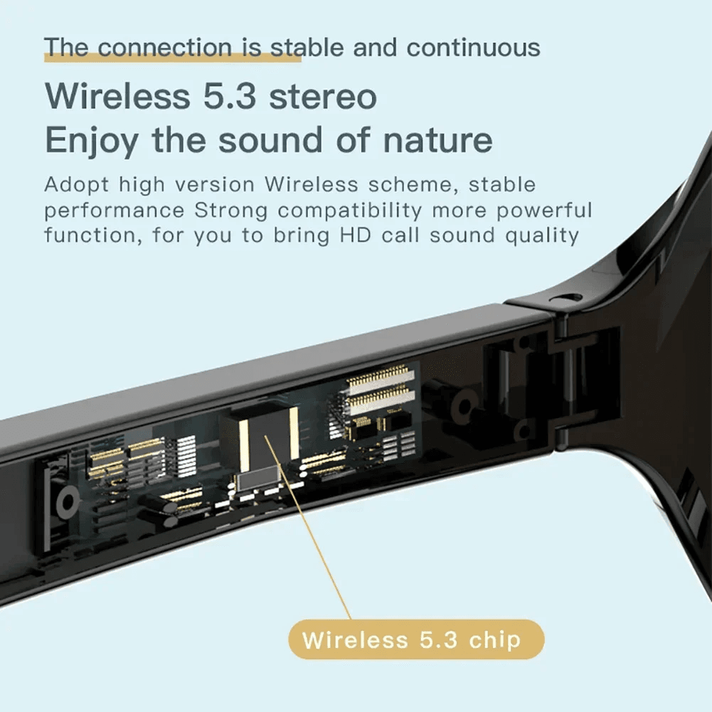 Lunettes de soleil intelligentes ecouteurs sans fil Bluetooth, appels mains libres - نظارات شمسية ذكيةو سماعات رأس لاسلكية بتقنية البلوتوث - Accessoires - صورة 8