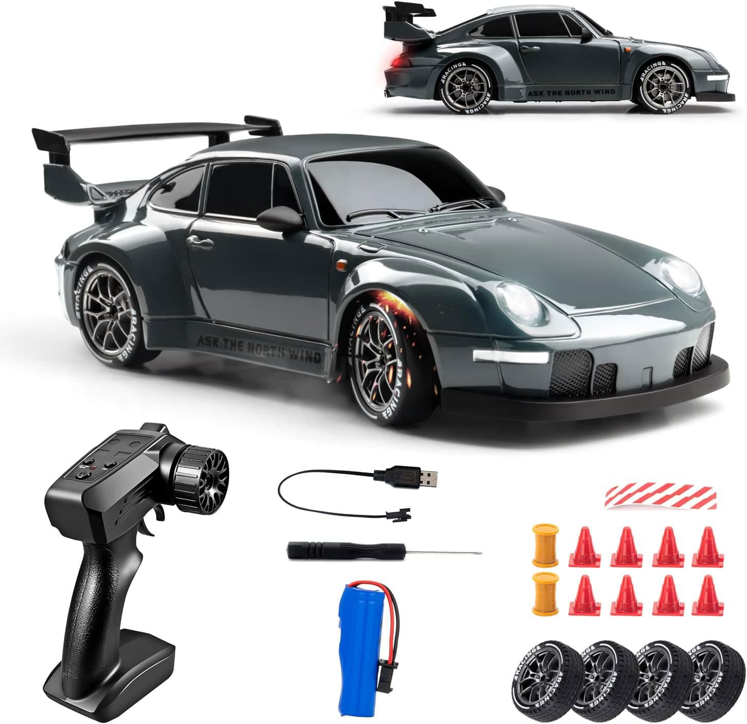 Voiture de Course RC Drift Haute Performance avec Télécommande - سيارة سباق ودرِفت احترافية بجهاز تحكم عن بعد - Jouet & Gaming - صورة 1
