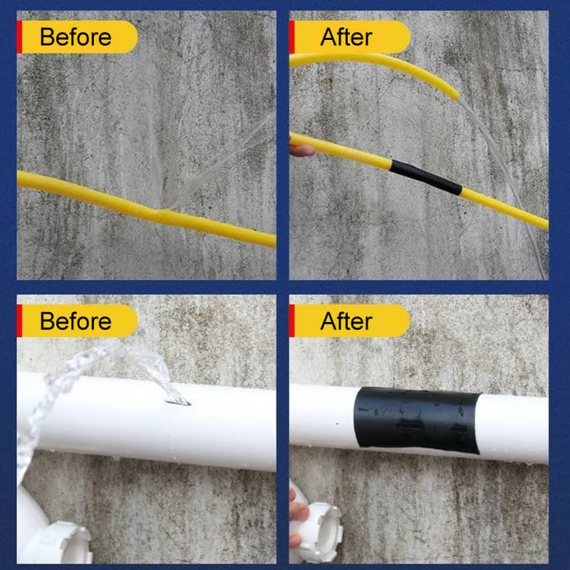 Ruban adhésif étanche Super résistant de 150cm, bande auto-fixante, ruban de réparation de joints, ruban de conduit isolant - Outillage et Bricolage - صورة 9