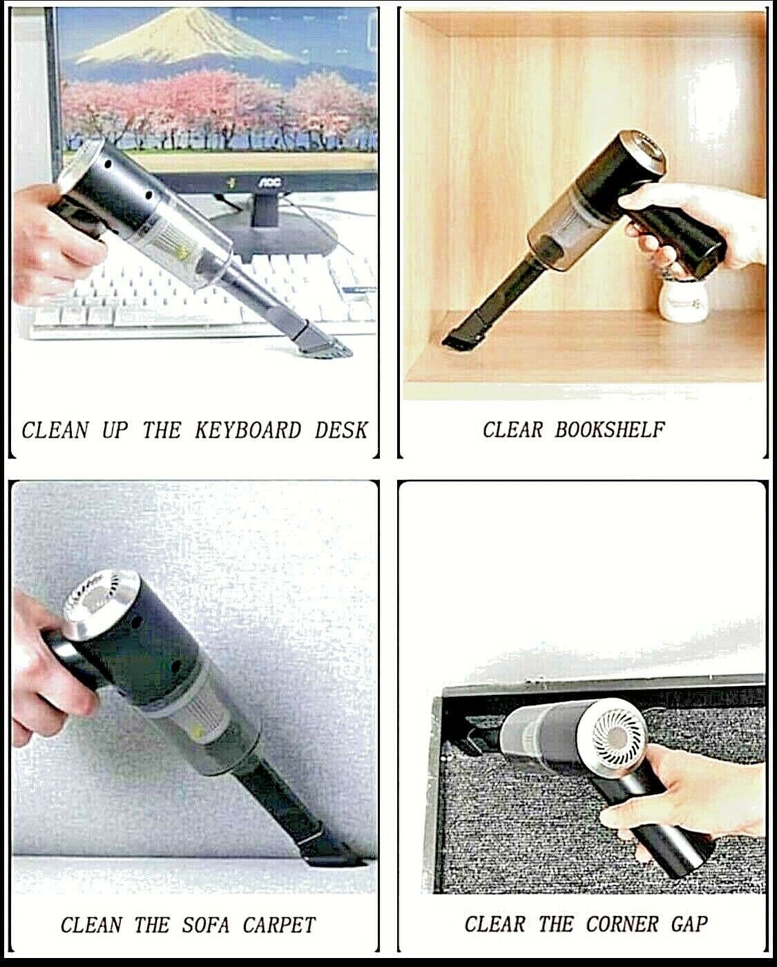 Aspirateur sans fil 2 In 1 Vacuum Cleaner For Car & Home 12V 120 W - Accessoires Auto/Moto - صورة 6