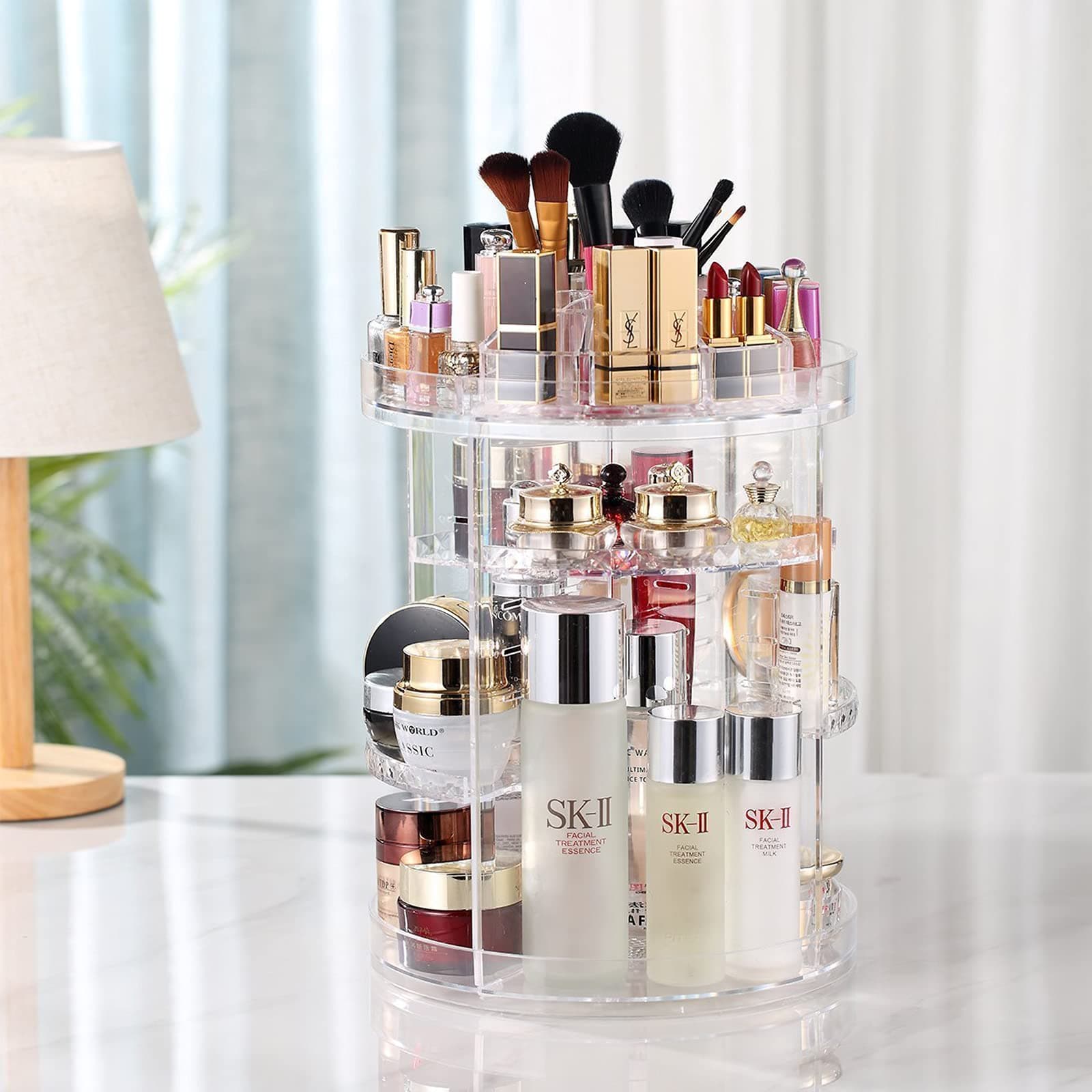 Organisateur de maquillage rotatif à 360 ° en Crystal acrylique - Soins et Beauté - صورة 3