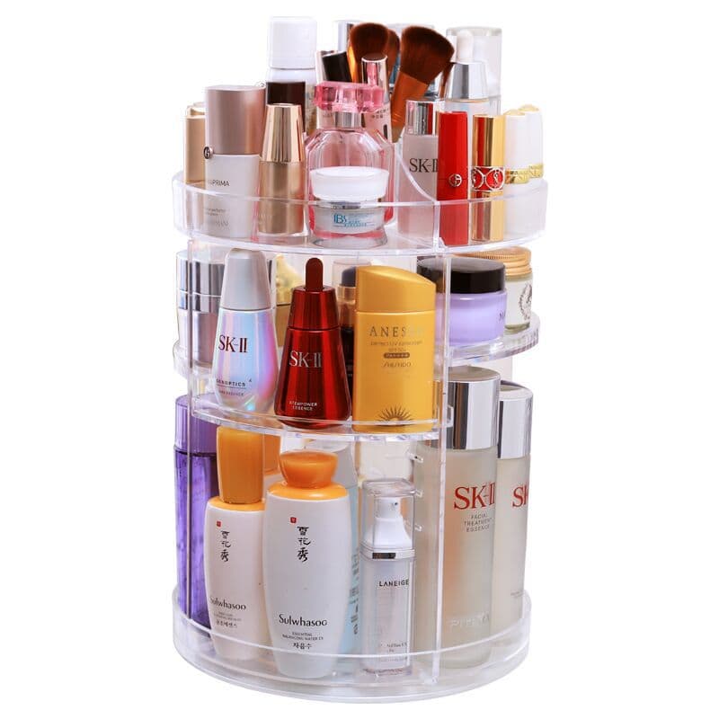 Organisateur de maquillage rotatif à 360 ° en Crystal acrylique - Soins et Beauté - صورة 4