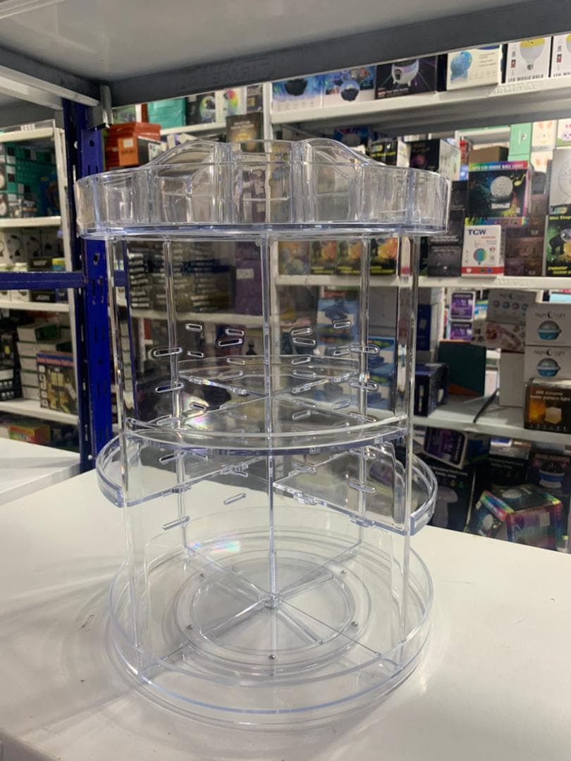 Organisateur de maquillage rotatif à 360 ° en Crystal acrylique - Soins et Beauté - صورة حقيقية 11