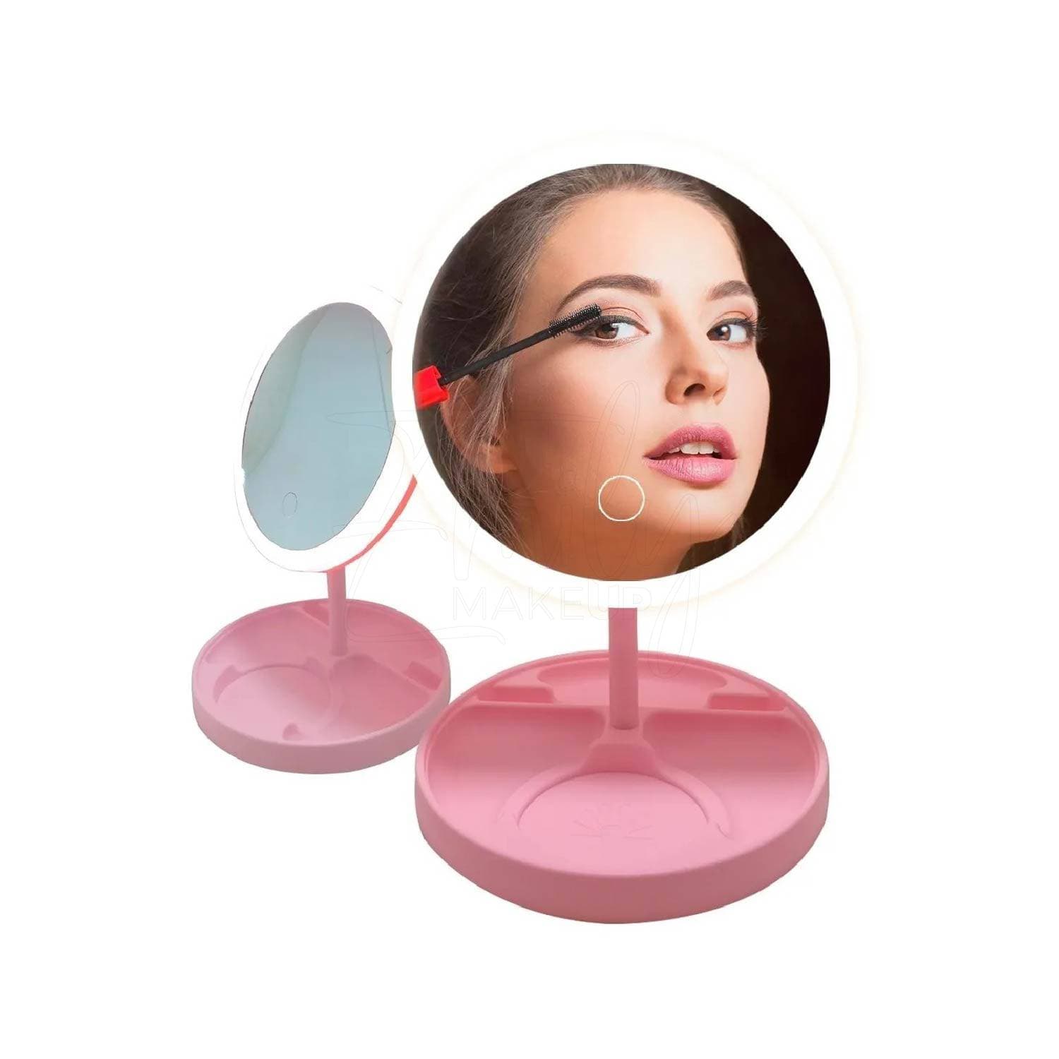Miroir de maquillage de bureau avec lampe - Soins et Beauté - صورة 4