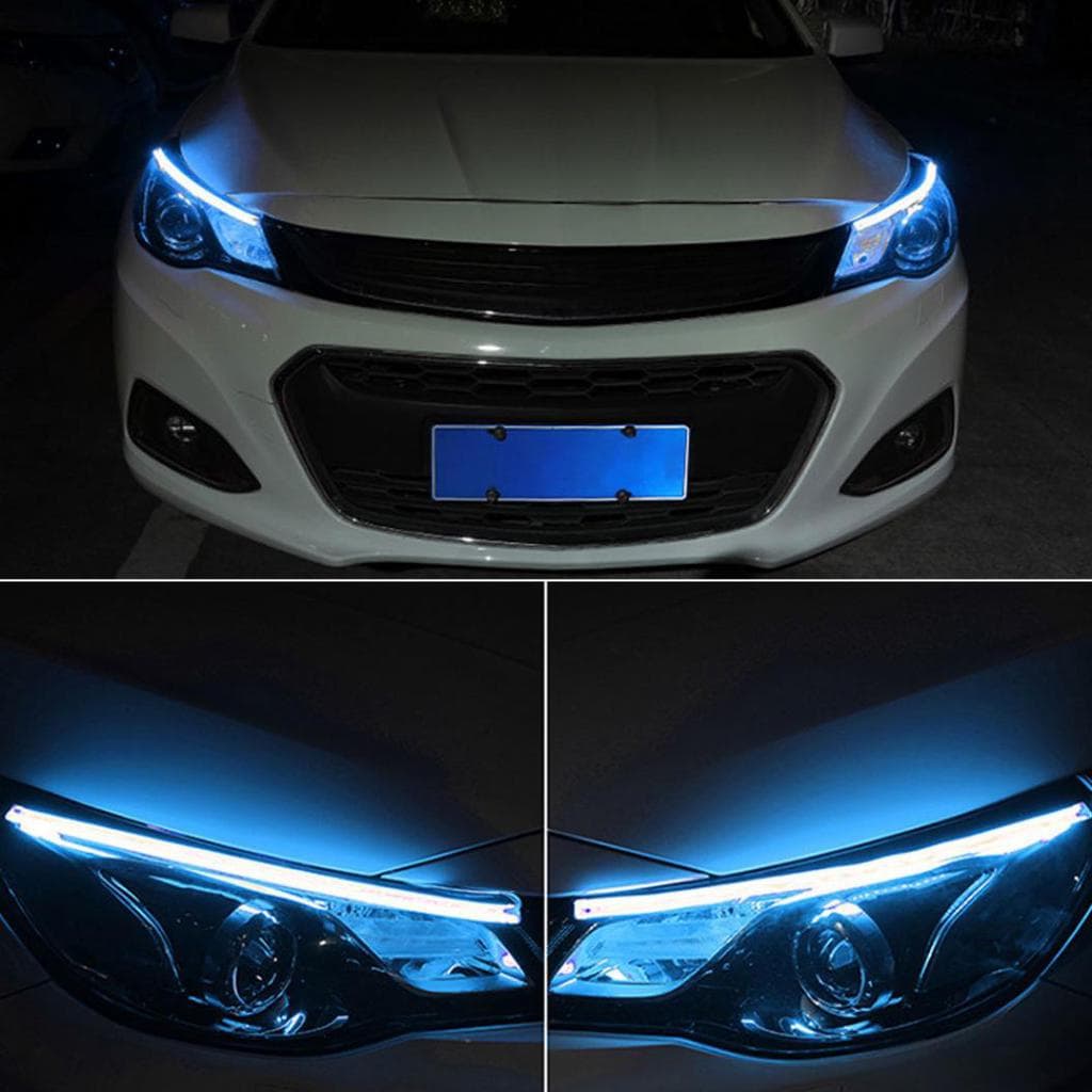 Feux de Jour LED Et Clignotant 2Pcs Pour Phares de Voiture 60cm - Accessoires Auto/Moto - صورة 3