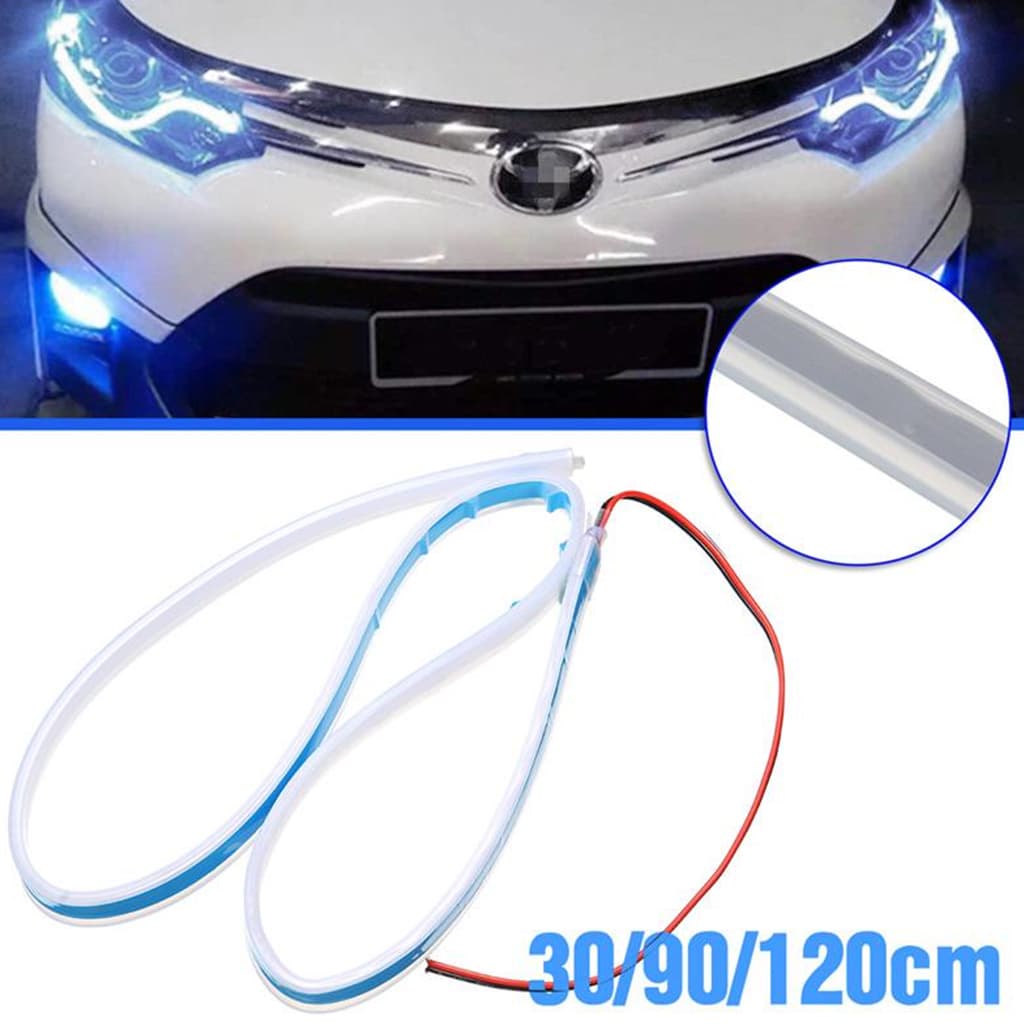 Feux de Jour LED Et Clignotant 2Pcs Pour Phares de Voiture 60cm - Accessoires Auto/Moto - صورة 7