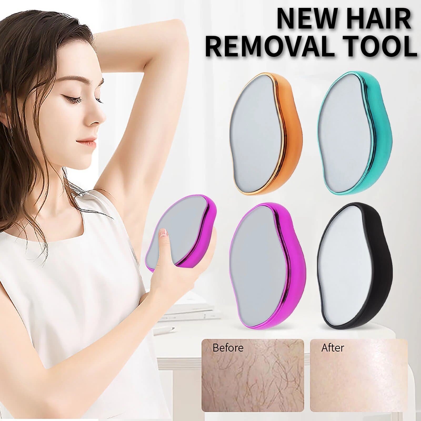 Gomme à épilation en cristal indolore magique - Soins et Beauté - صورة 3