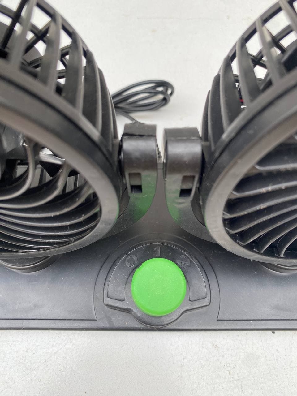 Double Ventilateur électrique pour voiture 2 vitesses rotatif à 360 degrés - Accessoires Auto/Moto - صورة حقيقية 11