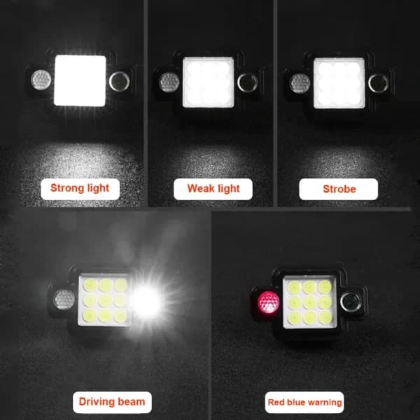 Lampe frontale Portable COB+XPG multifonctionnelle magnétique USB TYPE-C - Camping et Randonnée - صورة 2