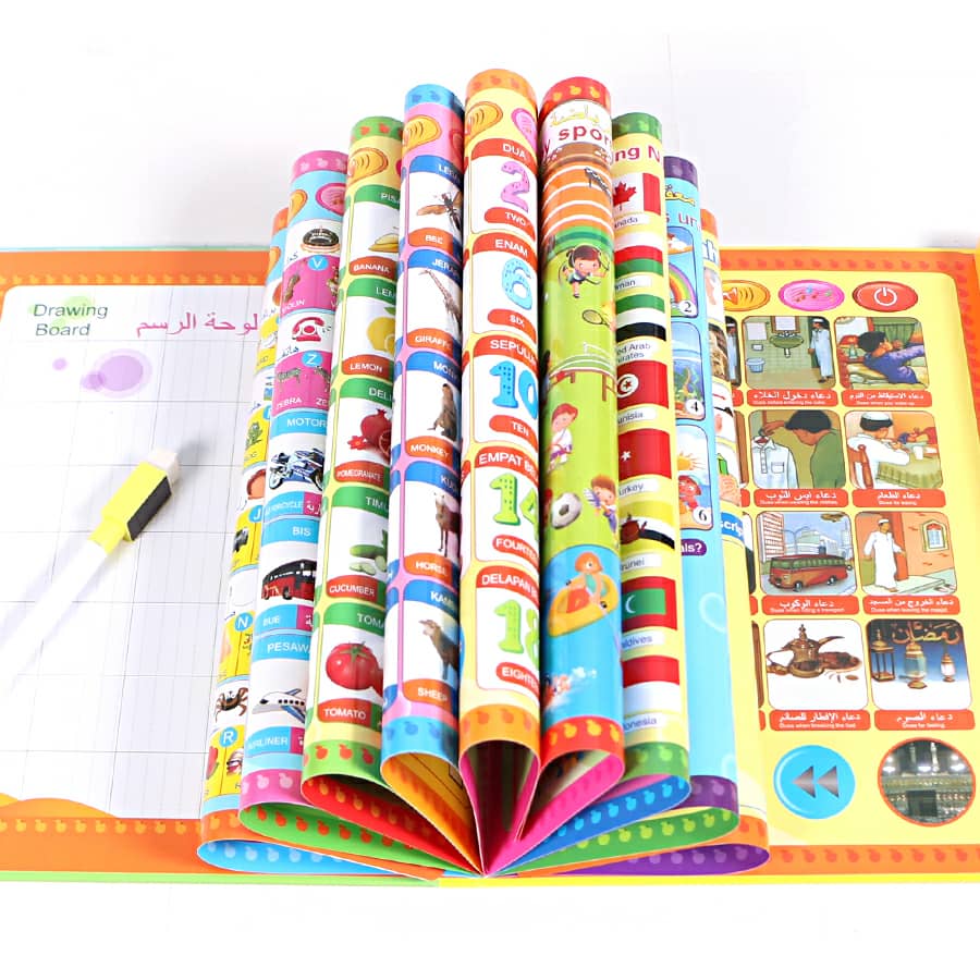 أول كتاب اليكتروني لتعليم الأطفال Livre d'apprentissage audio électronique 3in1 multifonctionnel Tactile 4 ans + - Jouet & Gaming - صورة 6