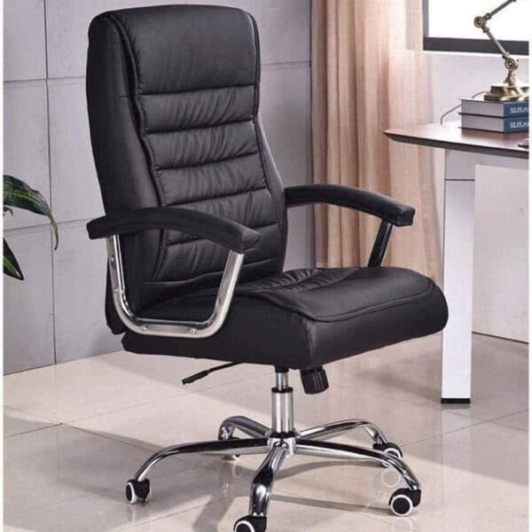 Chaise de Bureau Présidentiel LUXE avec base pivotante et ressorts ensachés – كرسي مكتب مريح وجودة عالية — صورة 3