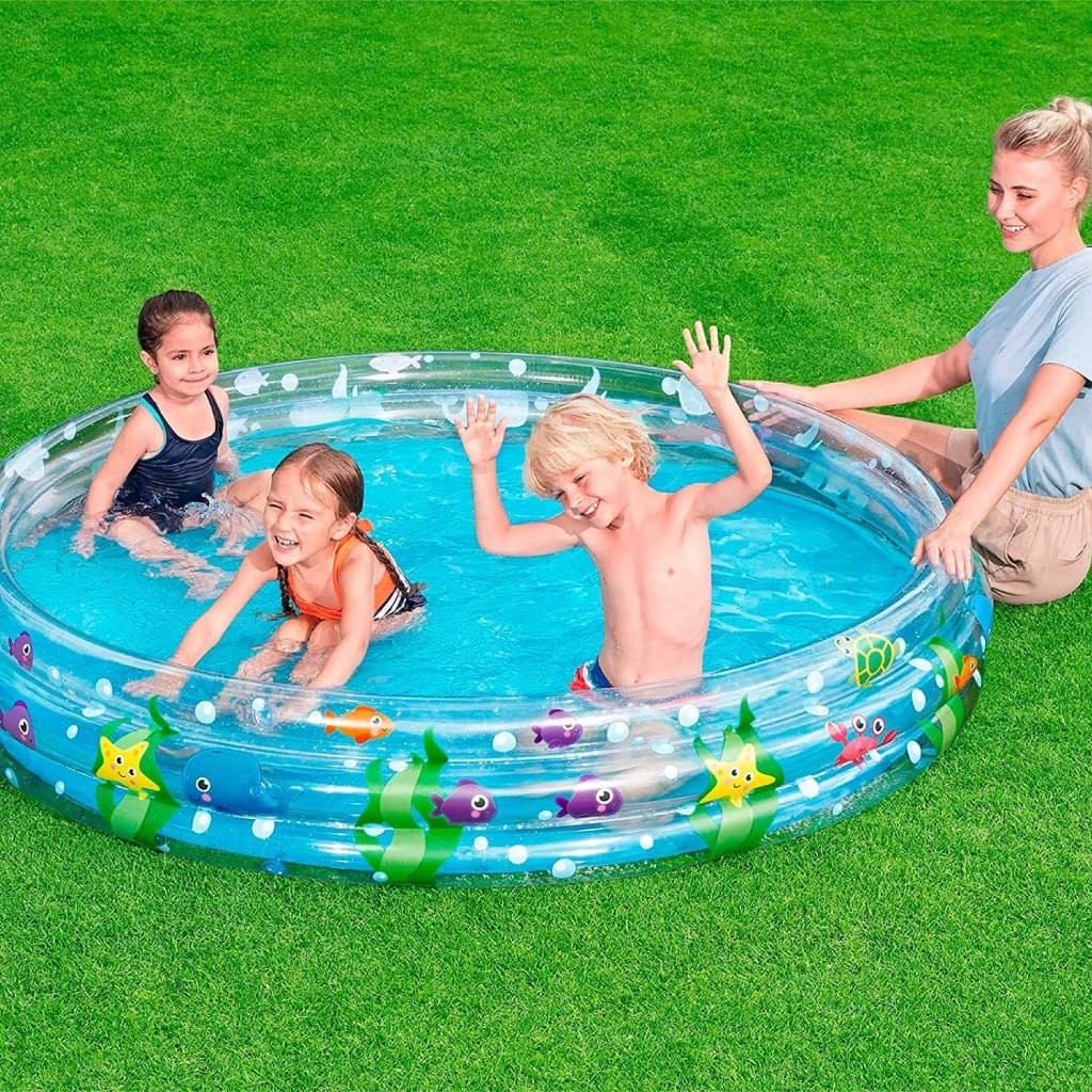 Piscine Gonflable Ronde Transparente Pour Enfants 183 x 33cm Bestway #51005 — صورة 5