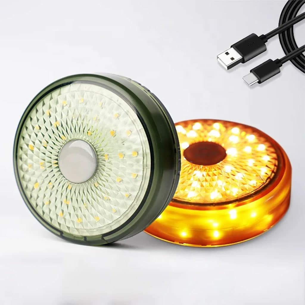 Lumière de camping LED multifonctionnelle, chargeur USB, chaîne d'atmosphère colorée — صورة 3