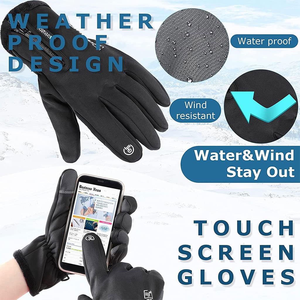 Pack Cagoule d’hiver Excefore avec gants thermiques pour écran tactile – طقم قناع وجه مع قفازات شتوية — صورة 4