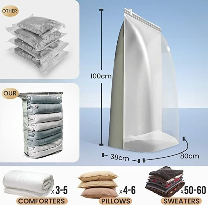 Sac Compression Sous Vide Taille 80 x 110 Cm — صورة 9