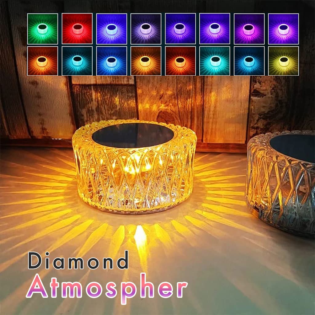 Lampe de Table en Cristal à Gradation tactile, Veilleuse Rechargeable par USB — صورة 1