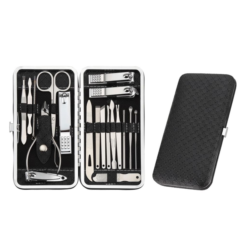 Ensemble de pédicure coupe-ongles 16 pièces avec ciseaux pince à épiler outils de manucure professionnels — صورة 2