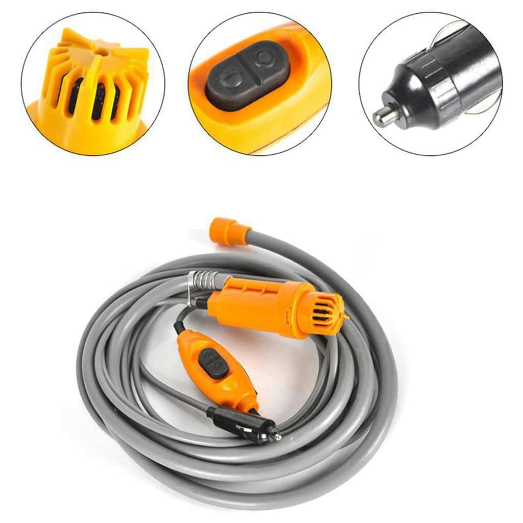 Douche Extérieure Portable Pour Camping et Voiture DC 12 V — صورة 3