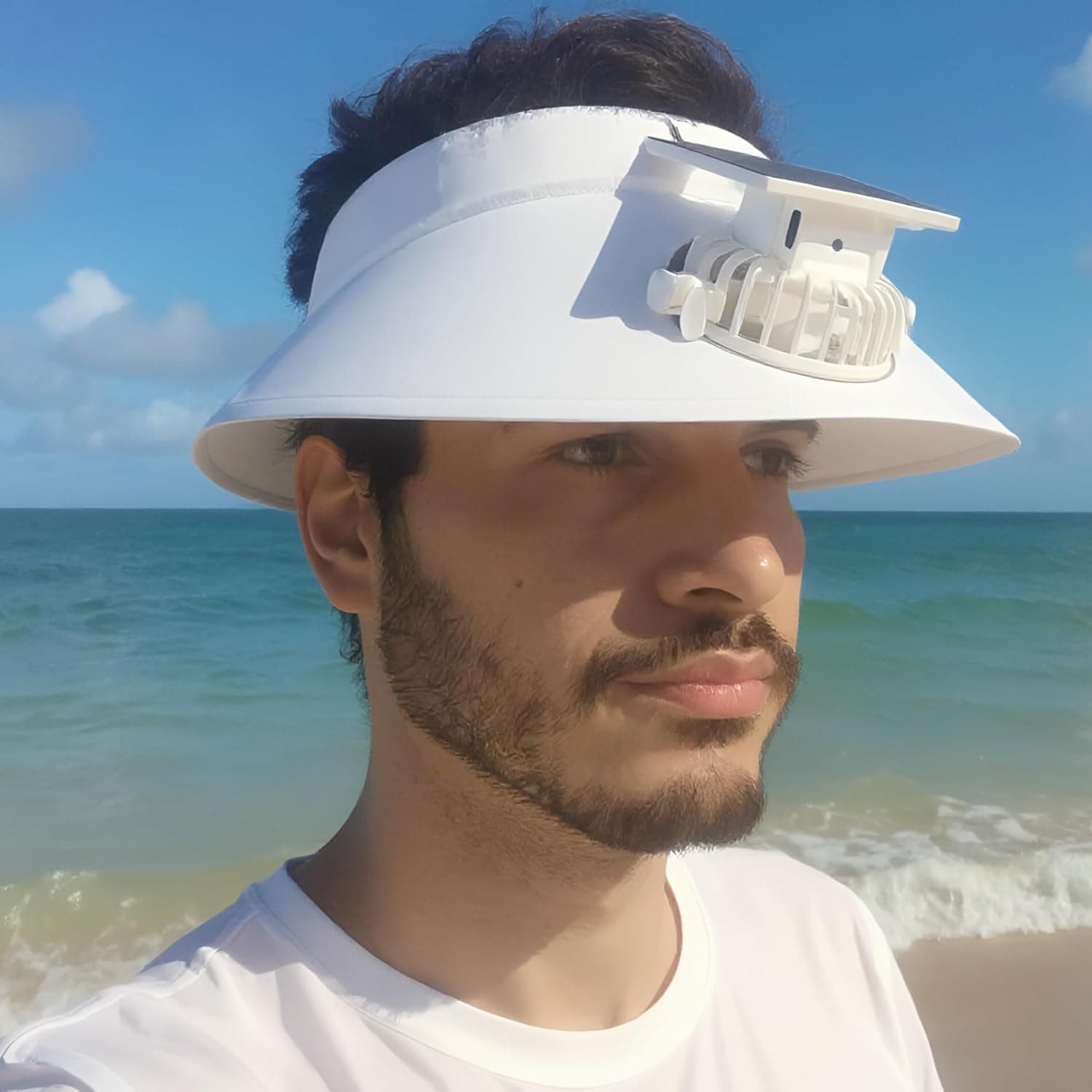 Casquette Anti-Chaleur avec Ventilateur Solaire et Rechargeable USB - قبعة التبريد الشمسية الذكية مع مروحة مدمجة قابلة للشحن - Vacance & Loisir - صورة 6