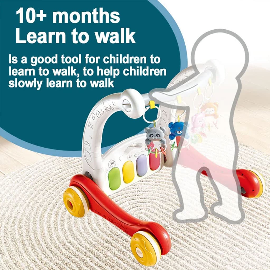 Tapis de marche 2 en 1 pour enfants avec jouets pour bébés – بساط ألعاب ومشاية للأطفال — صورة 7