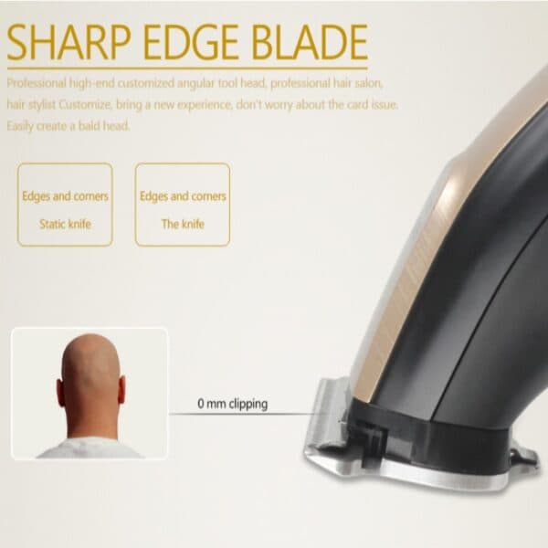 Tondeuse À Cheveux Sans Fil Électrique Professionnel Kemei KM-3202 — صورة 5
