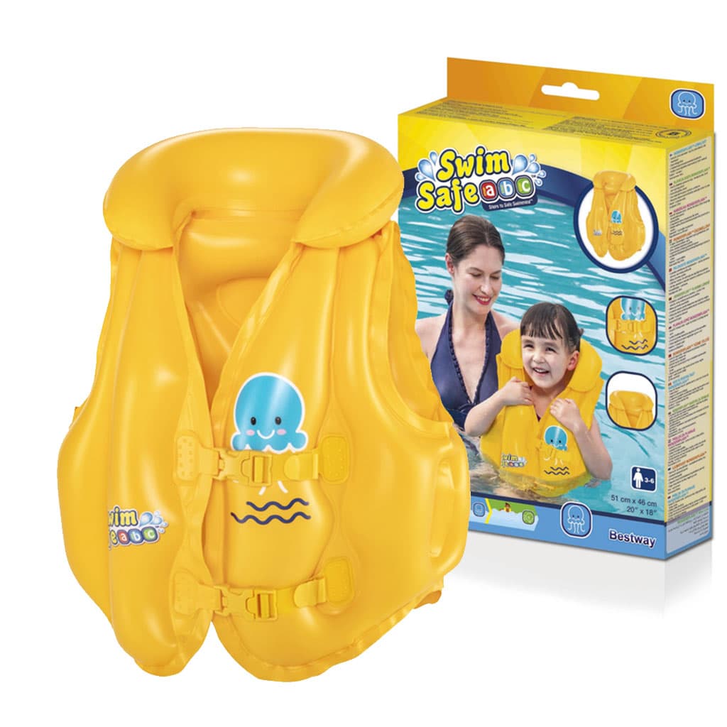 Gilet de Natation Gonflable Bestway 32034 Bouée d'Apprentissage Sécurisée pour Enfants - سترة السباحة المنفوخة لتعليم الأطفال من بيستواي - Vacance & Loisir - صورة 1