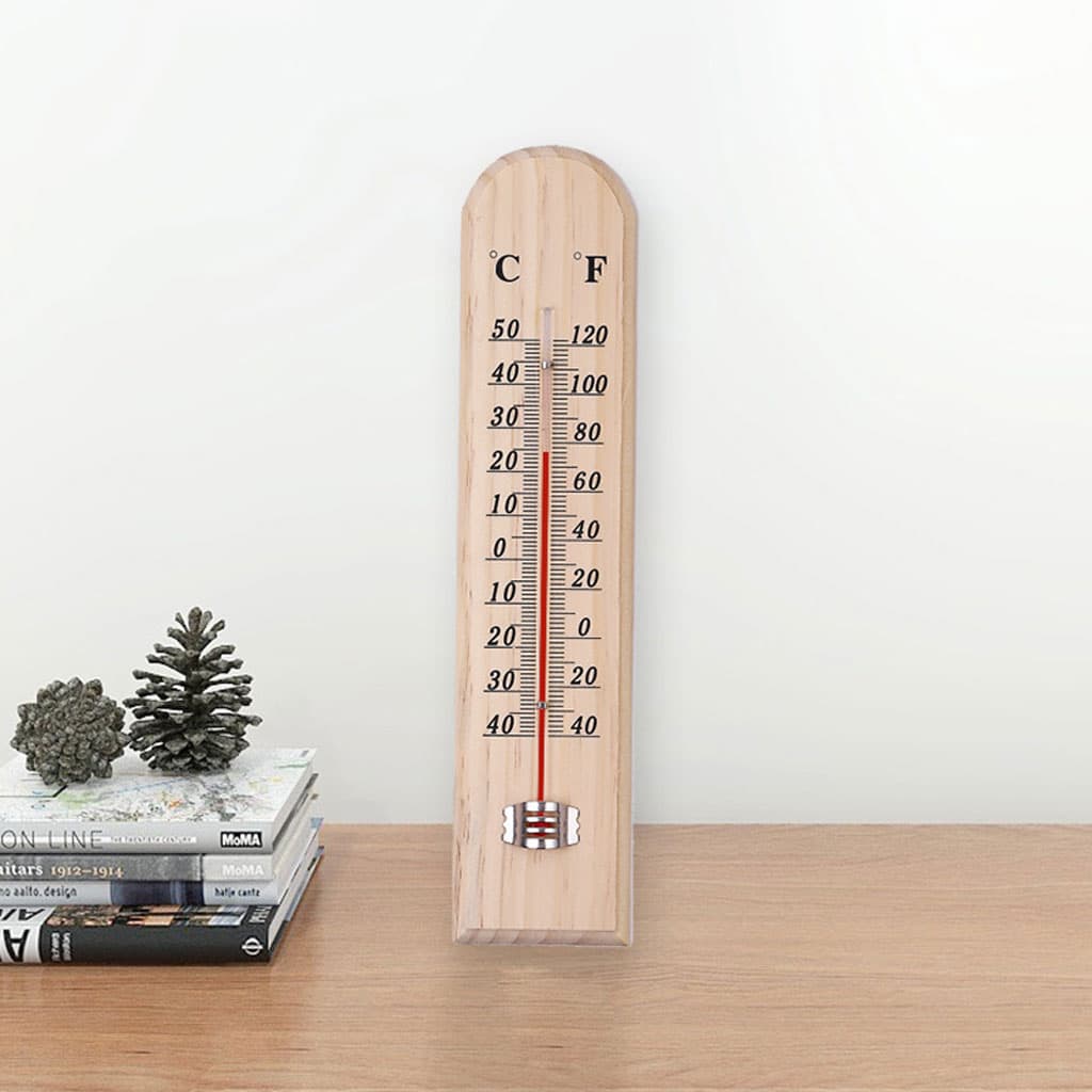 thermomètre en bois pour intérieur ou extérieur 25cm — صورة 3