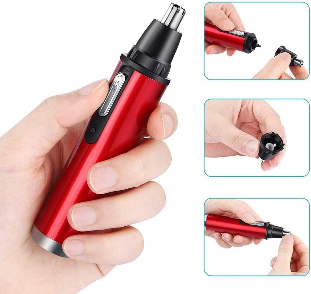 Tondeuse Nez et Oreilles Rechargeable USB avec Lames Rotatives à 360° - ماكينة حلاقة وتشذيب شعر الأنف والأذن القابلة للشحن - Soins et Beauté - صورة 4