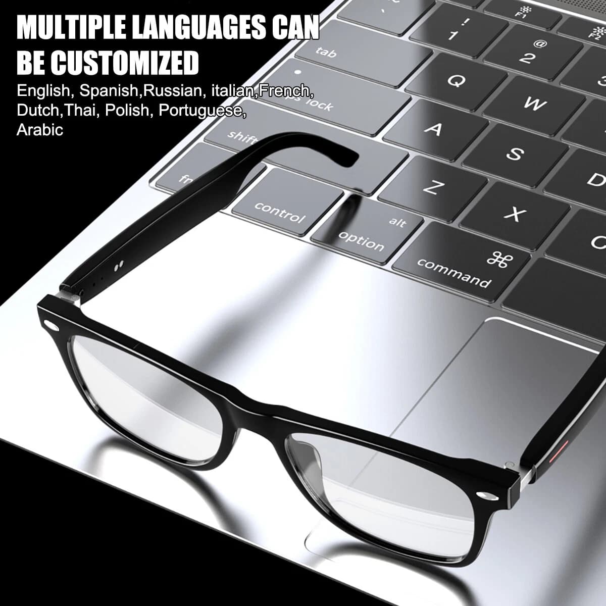 Lunettes Connectées GS03 de Traduction IA et Audio Open-Ear Bluetooth 5.4 - نظارات المترجم الذكية بالذكاء الاصطناعي - Électronique - صورة 7