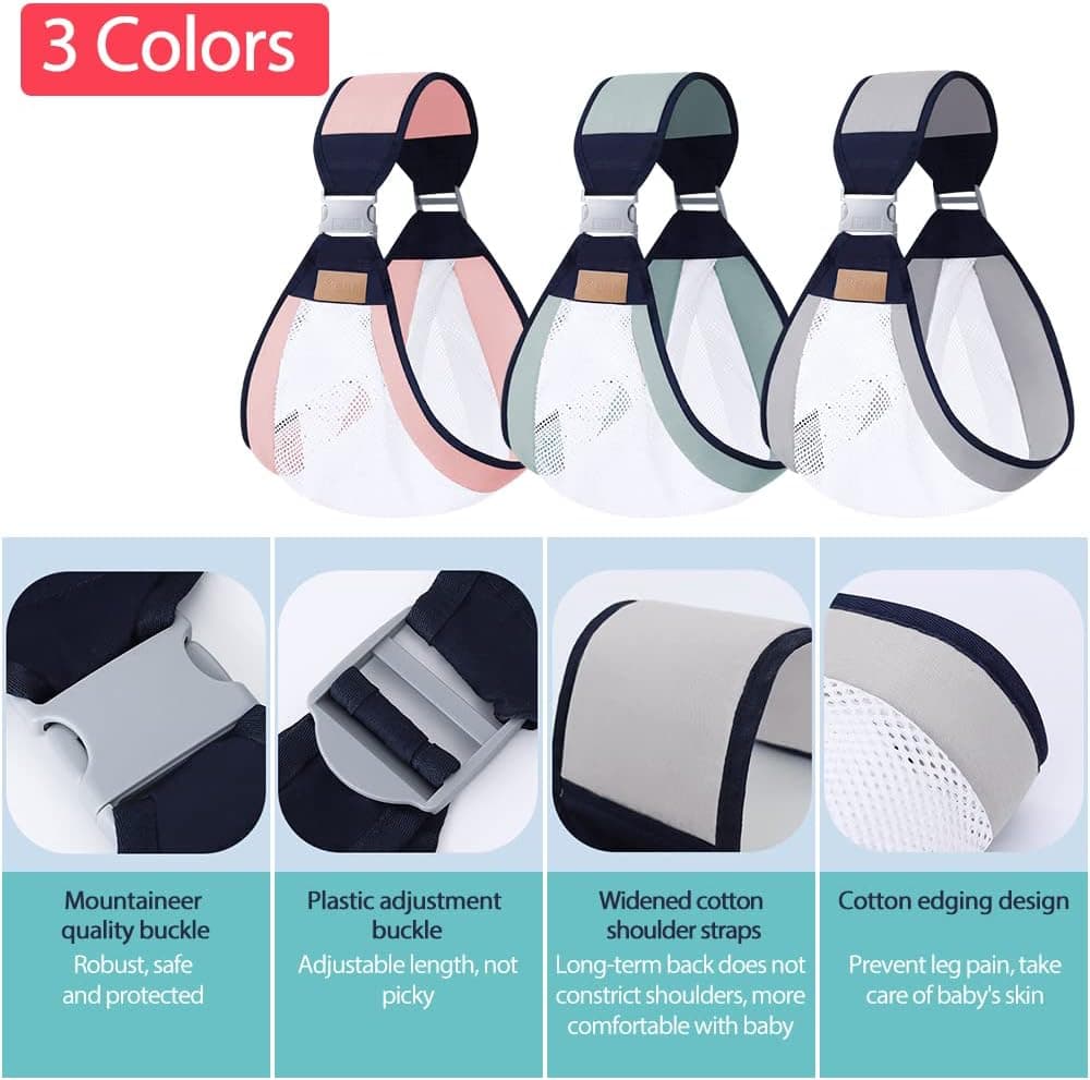 Écharpe à double usage pour nouveau-né 0-36M en tissu maillé — صورة 3
