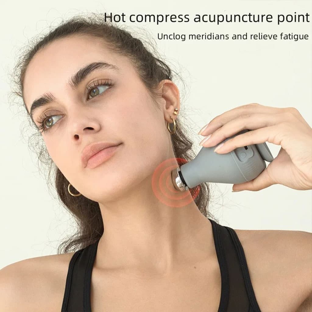 Appareil de Massage Rechargeable Portatif avec 5 Têtes Interchangeables – جهاز تدليك محمول قابل للتثبيت — صورة 6