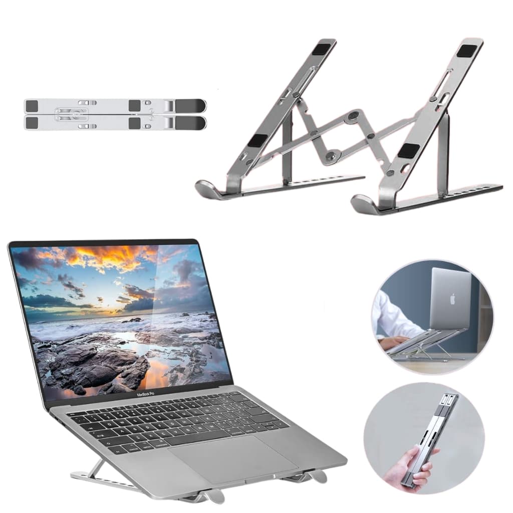Support pliable réglable en Aluminium pour ordinateur Portable — صورة 1
