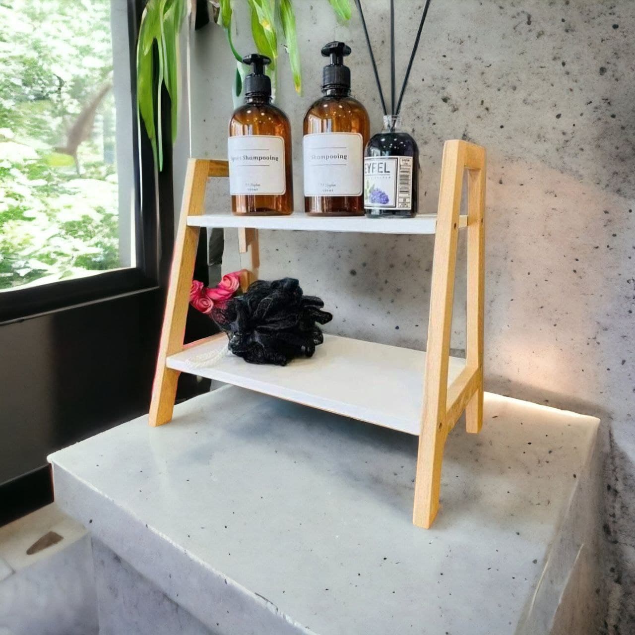 étagère en Bambou Décorative pour Salle de Bain, Livres - Décoration - صورة 1