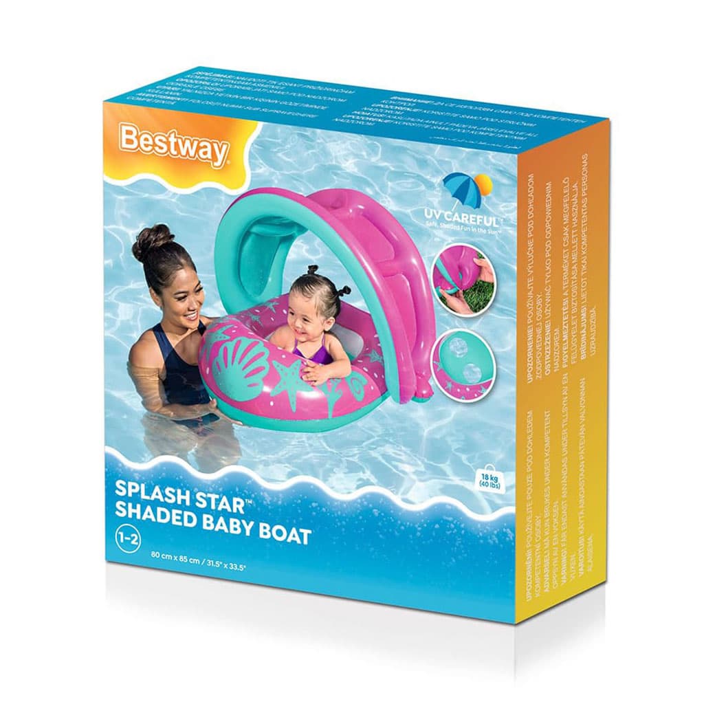Bouée Gonflable pour enfants avec toit de protection UV Bestway 34091 - عوامة مائية للأطفال - Produits de saison - صورة 3