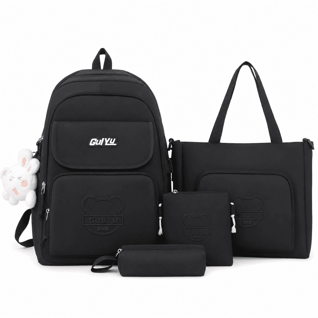 Cartable Scolaire 4 en 1 GUIYU – Sac à Dos + Sac Cabas + Pochette + Trousse - Back to School - صورة 5