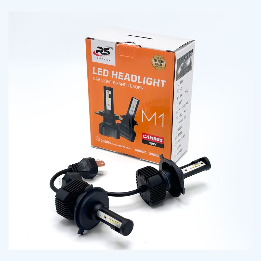 مصابيح أمامية للسيارة | Canabus M1 H4 LED Kit | 6000K 60W — صورة 3