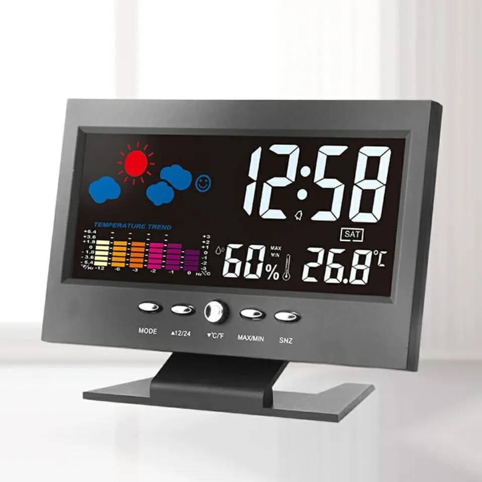 Station Météo intelligente multifonction affichage numérique — صورة 4