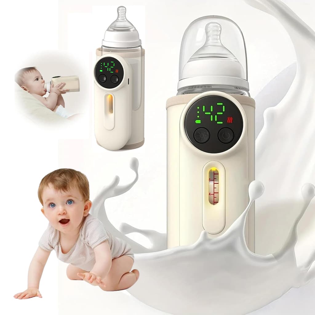 سخان قارورة حليب | Chauffe-biberon USB Rechargeable | عرض درجة الحرارة — صورة 1