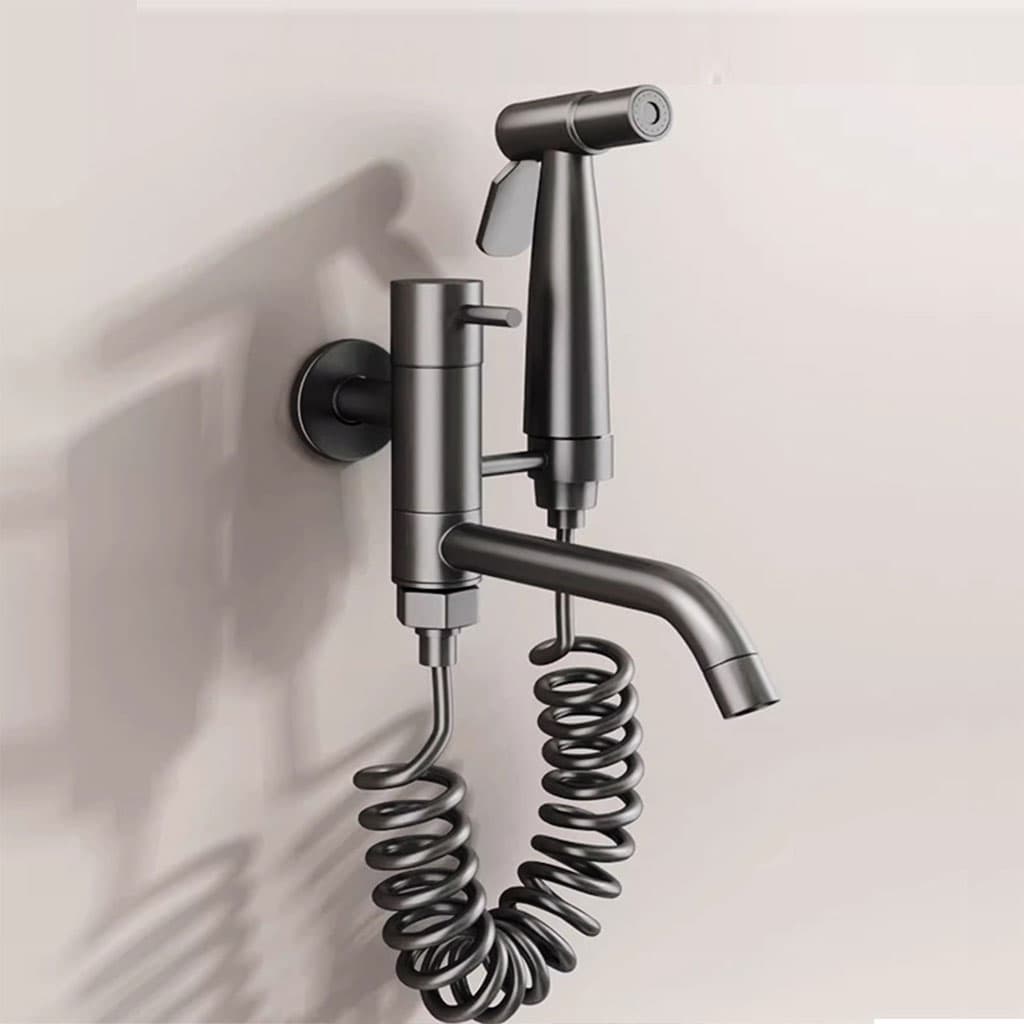 Pulvérisateur De Toilette À Haute Pression Avec Le Kit De Robinet V2 – رشاش مع صنبور حمام — صورة 5