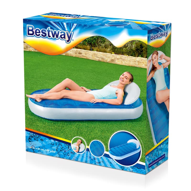 Matelas de Piscine Gonflable Bestway Transat avec Chambre à Eau Rafraîchissante - سرير المسبح والشاطئ الهوائي الفاخر مع حجرة تبريد مائية - Produits de saison - صورة 8