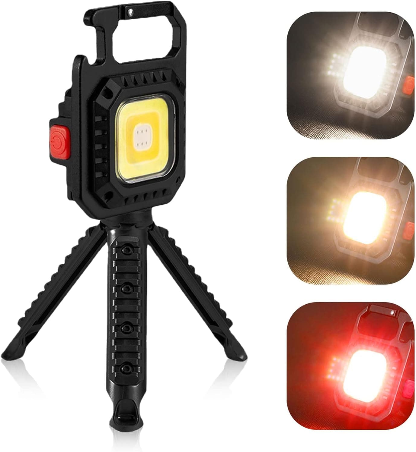 Mini Lampe de Poche COB LED Portable Rechargeable avec Trépied - مصباح متعدد الوظائف مع حامل - Camping et Randonnée - صورة 8
