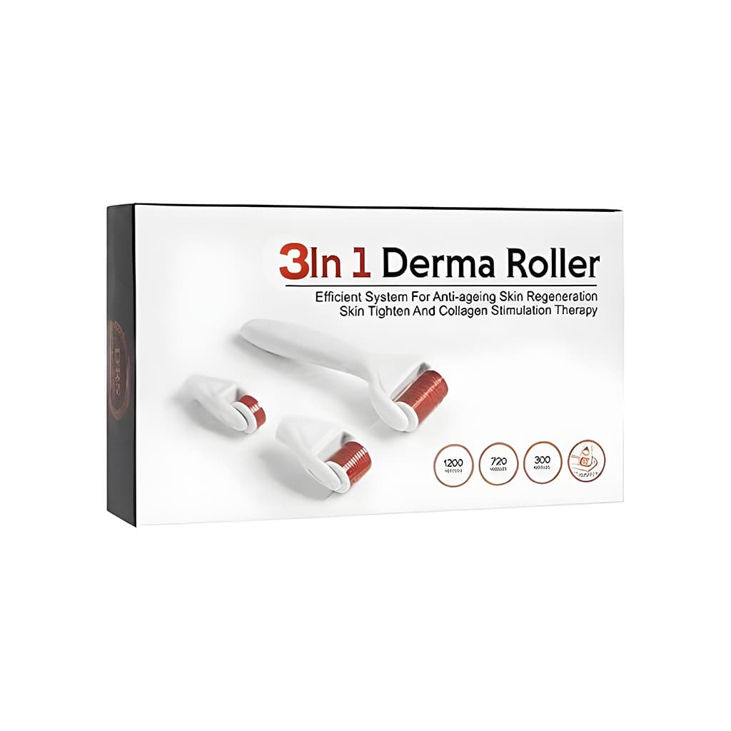 Rouleau Derma 3 en 1 Aiguilles en alliage inoxydable Avec 3 têtes — صورة 6