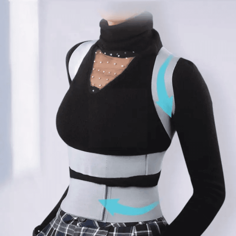 Ceinture Correcteur de Posture du dos réglable, respirant - حزام مصحح وضعية الظهر قابل للتعديل — صورة 5